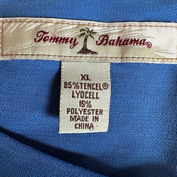 Tommy Bahama Men’s Soft Blue Tee Shirt. Size XL - Picture 5 of 6